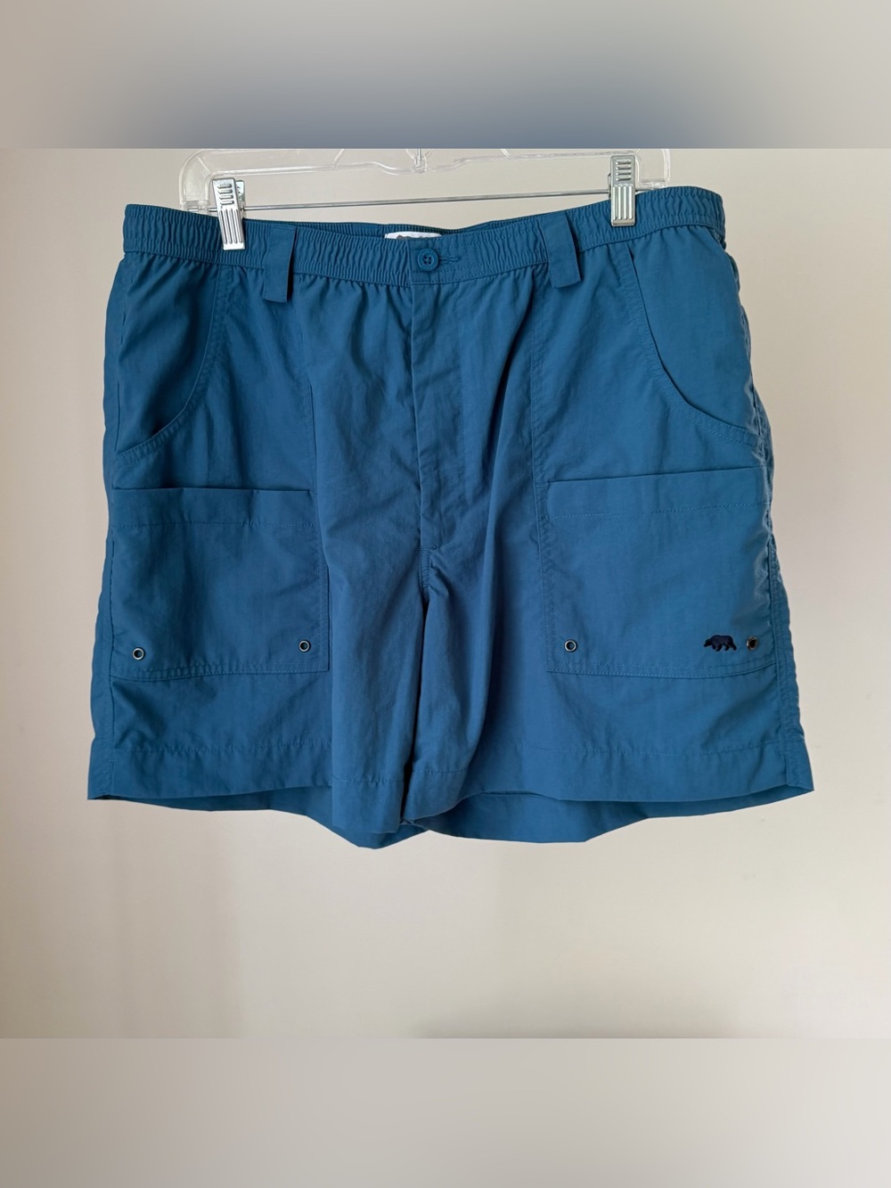 Men's ONWARD RESERVE Blue Performance 100% Nylon Cargo Shorts Size XL
